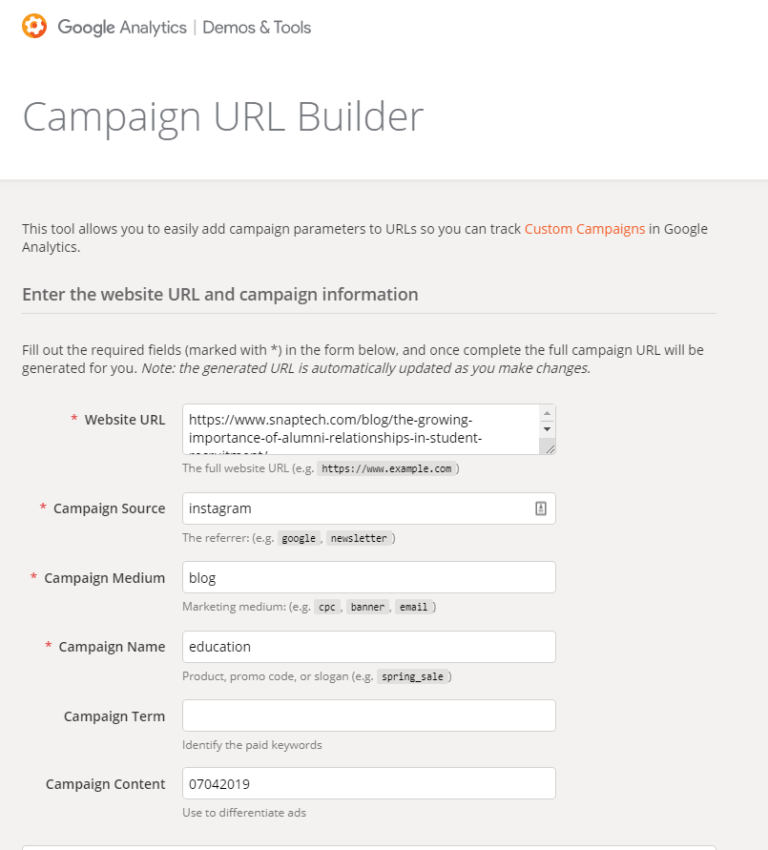 How To Use UTM Tags To Track Digital Marketing Campaigns | Snaptech ...