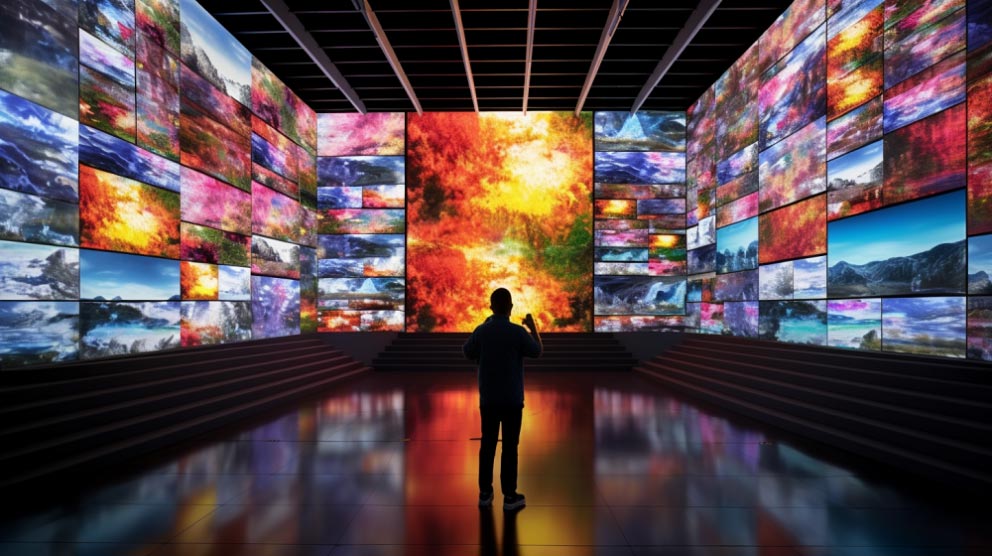 Person Looking at Multichannel Integration for Marketing Services