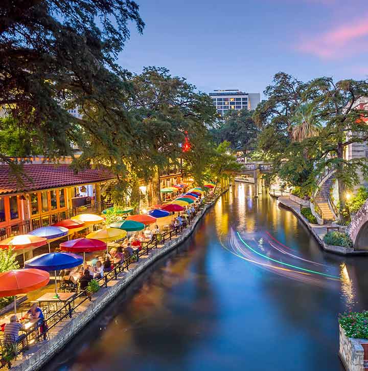 San Antonio River at Dusk