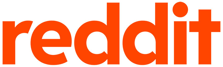 Reddit logo in organge