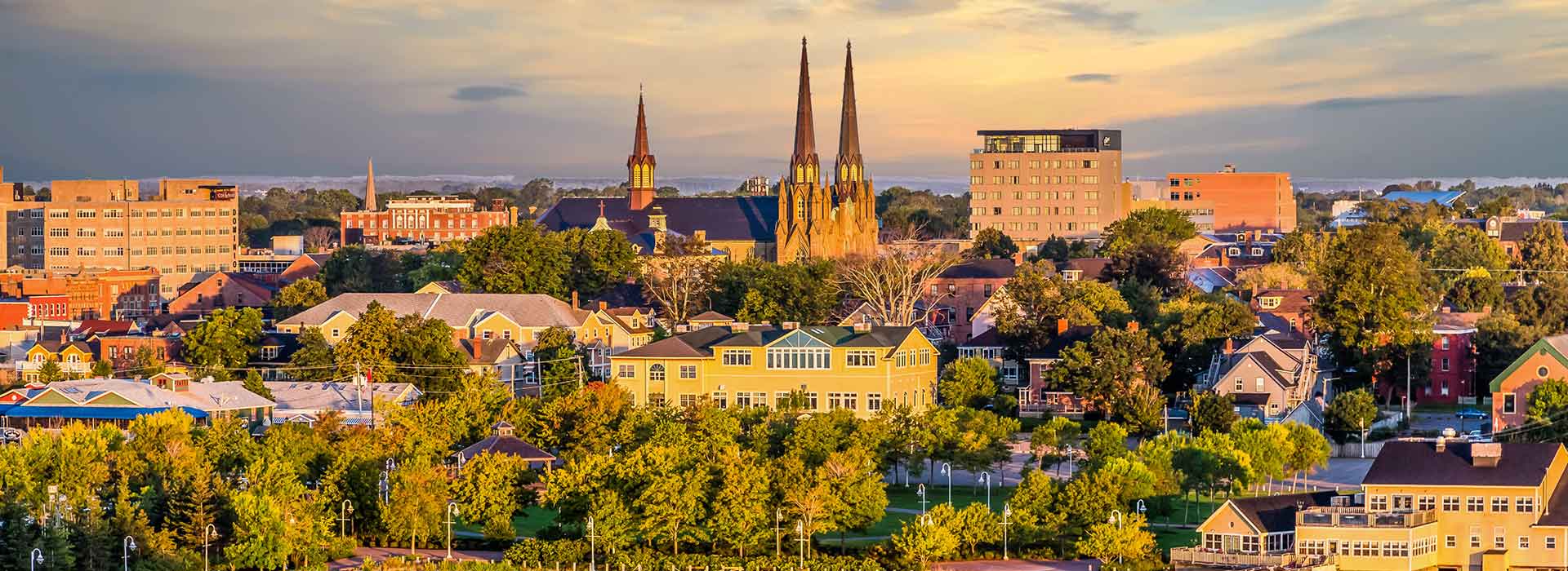 Charlottetown downtown view