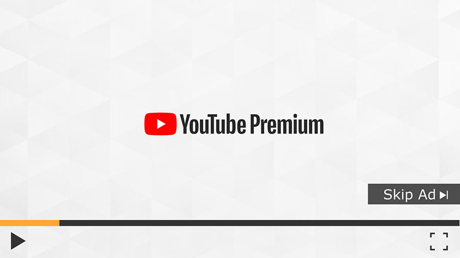 An example of a skippable ad over a YouTube video