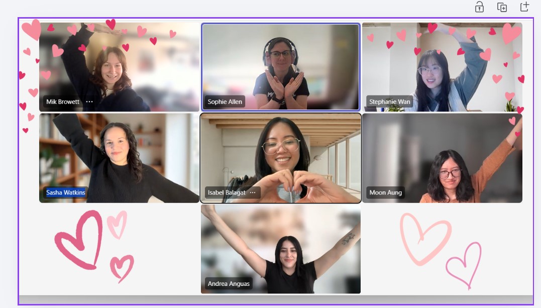 the women of Snaptech making a heart with their arms