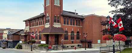 The Old Post Office building in Newmarket, Ontario