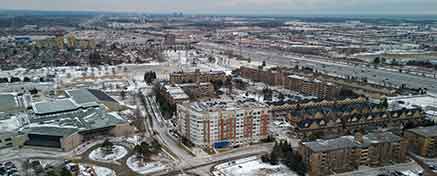 Aerial view of Pickering, Ontario
